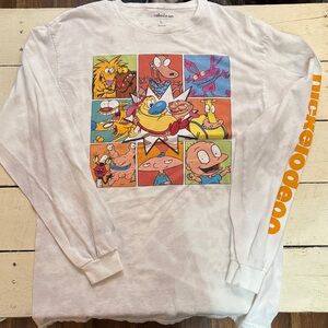 Nickelodeon Cartoon Character Long Sleeve Shirt.